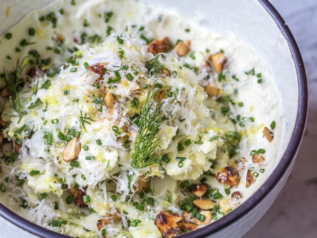 vb526487 Shaved cauliflower salad parmesan toasted almonds 2 