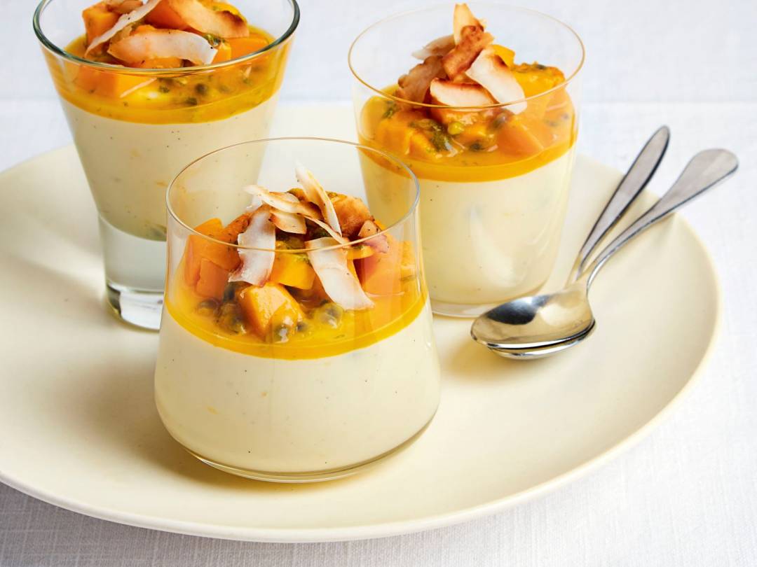 Quick and Delicious White chocolate mango passionfruit parfait resize