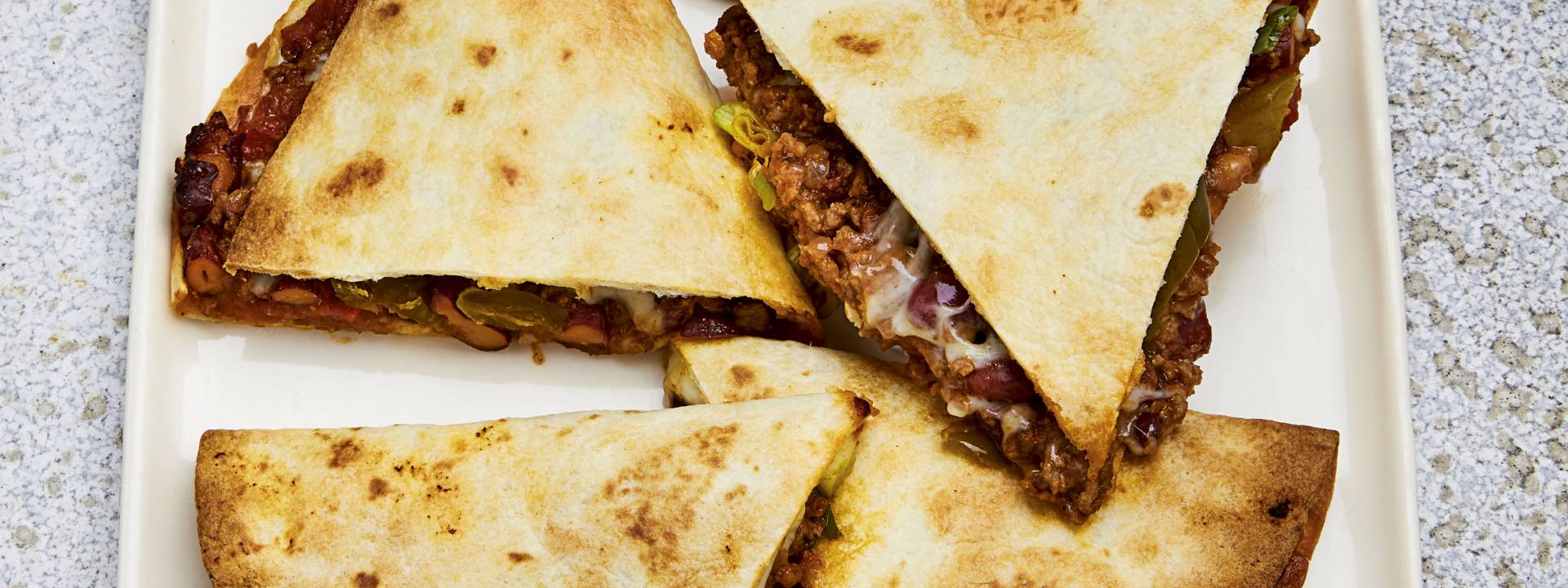 Q+D Mexican Beef Quesadillas 